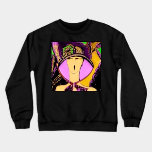 ART DECO SUMMER HAT Crewneck Sweatshirt